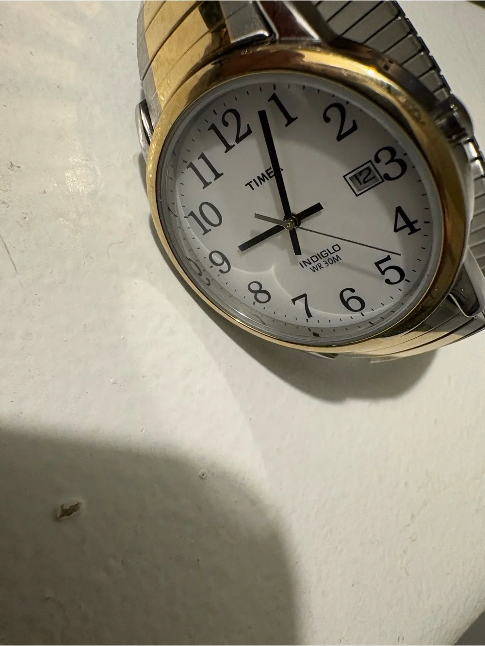 Timex Men’s Two-Tone Gold and Silver Expansion Band Watch