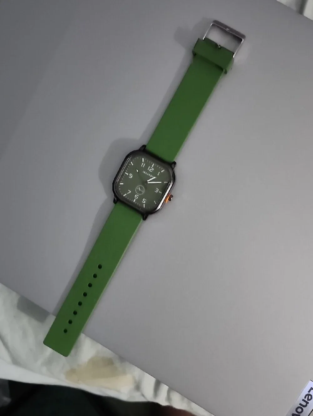 Green Dial Men's Watch with Green Strap