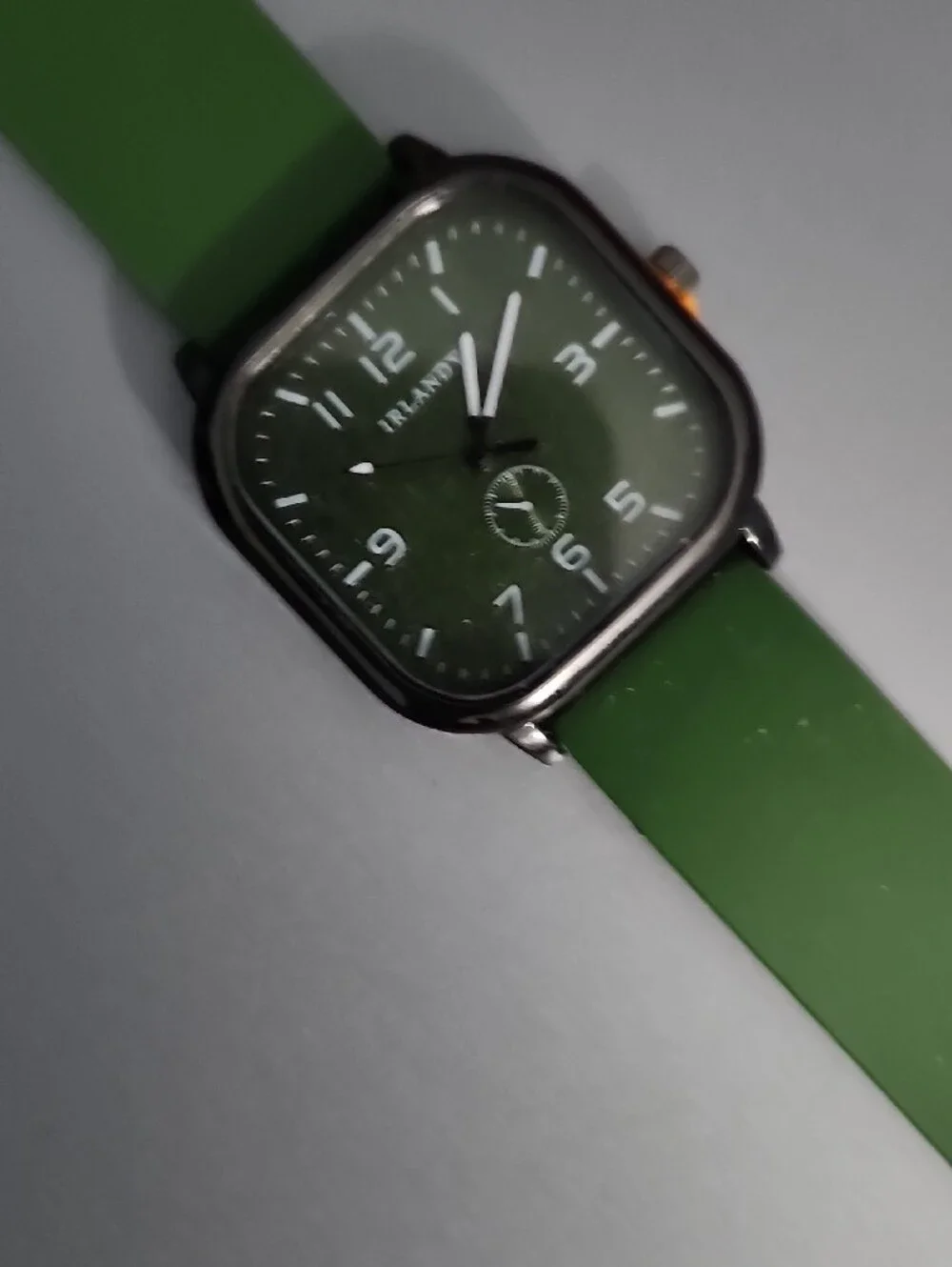 Green Dial Men's Watch with Green Strap