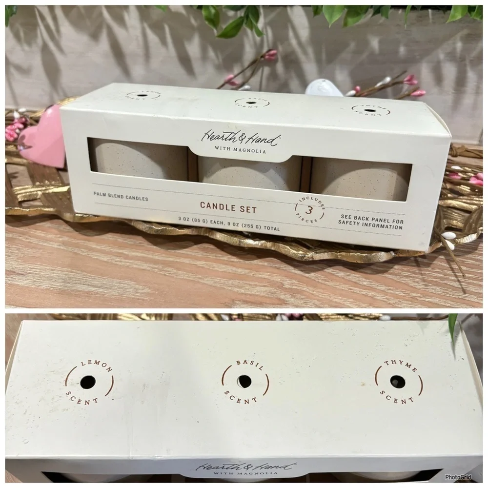 Hearth & Hand 3pc Candle Set