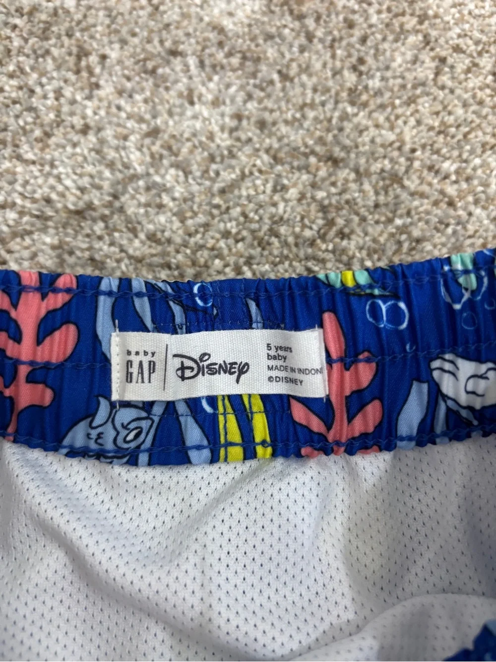 NEW! Gap x Disney Boys Mickey Swim Trunks Size 5 Swim Beachy Summer