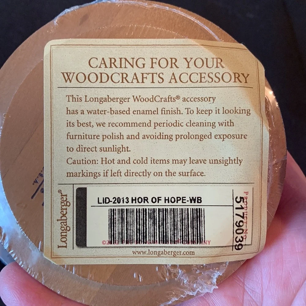 Longaberger 2013 Horizon Of Hope Cancer Basket, 19th In The Series.