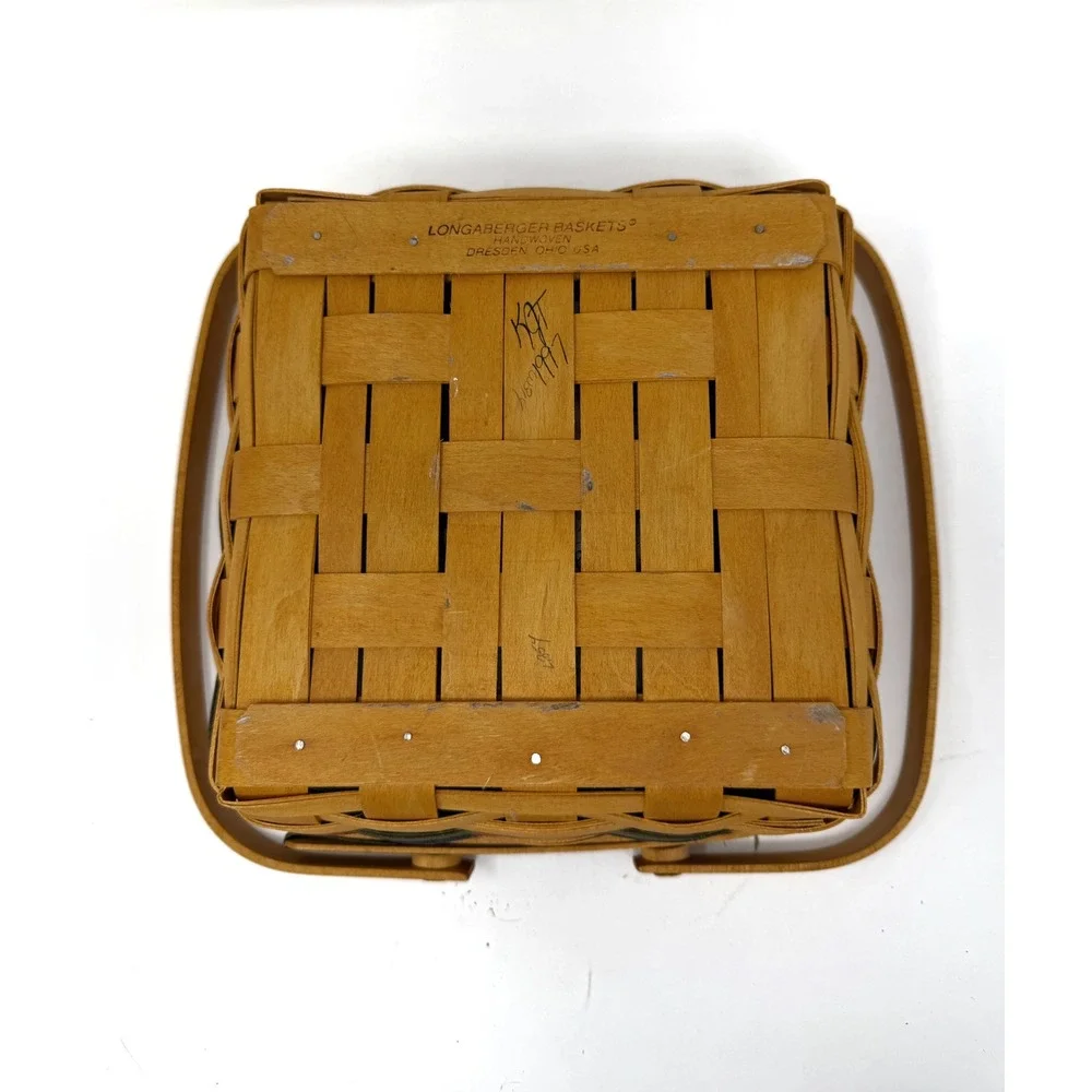 1997 Longaberger Bountiful Harvest Basket 12254 Protector Shades of Autumn USA