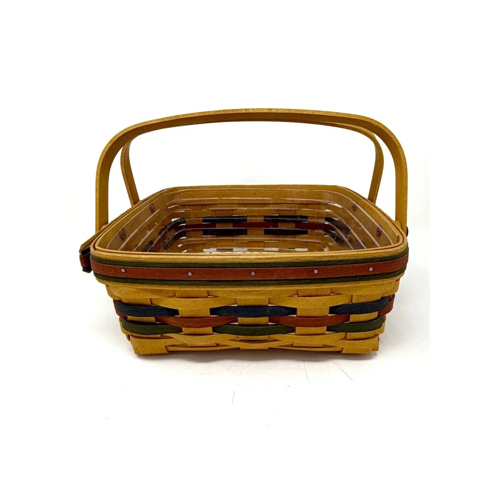 1997 Longaberger Bountiful Harvest Basket 12254 Protector Shades of Autumn USA