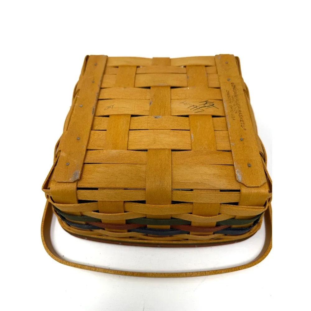 1997 Longaberger Bountiful Harvest Basket 12254 Protector Shades of Autumn USA