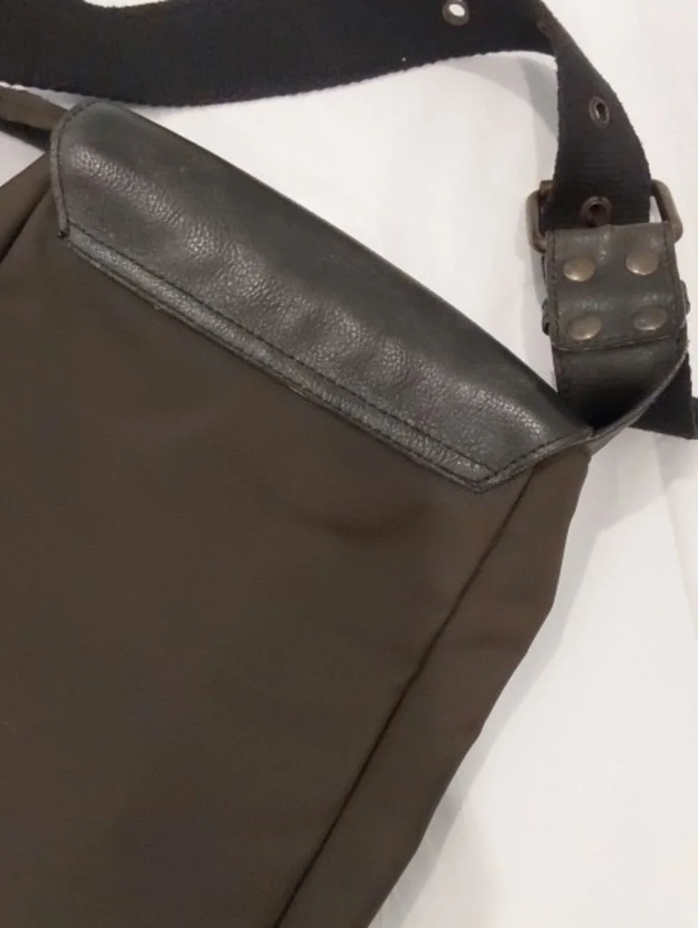 Vintage Armani Jeans Brown Compact Shoulder Bag