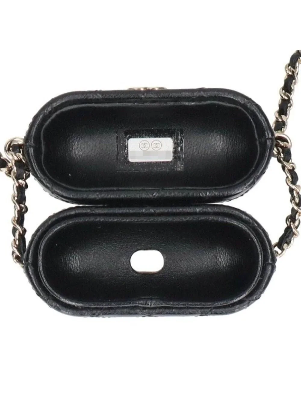 Chanel Airpods Pro Case Quilted CC Logo Messenger