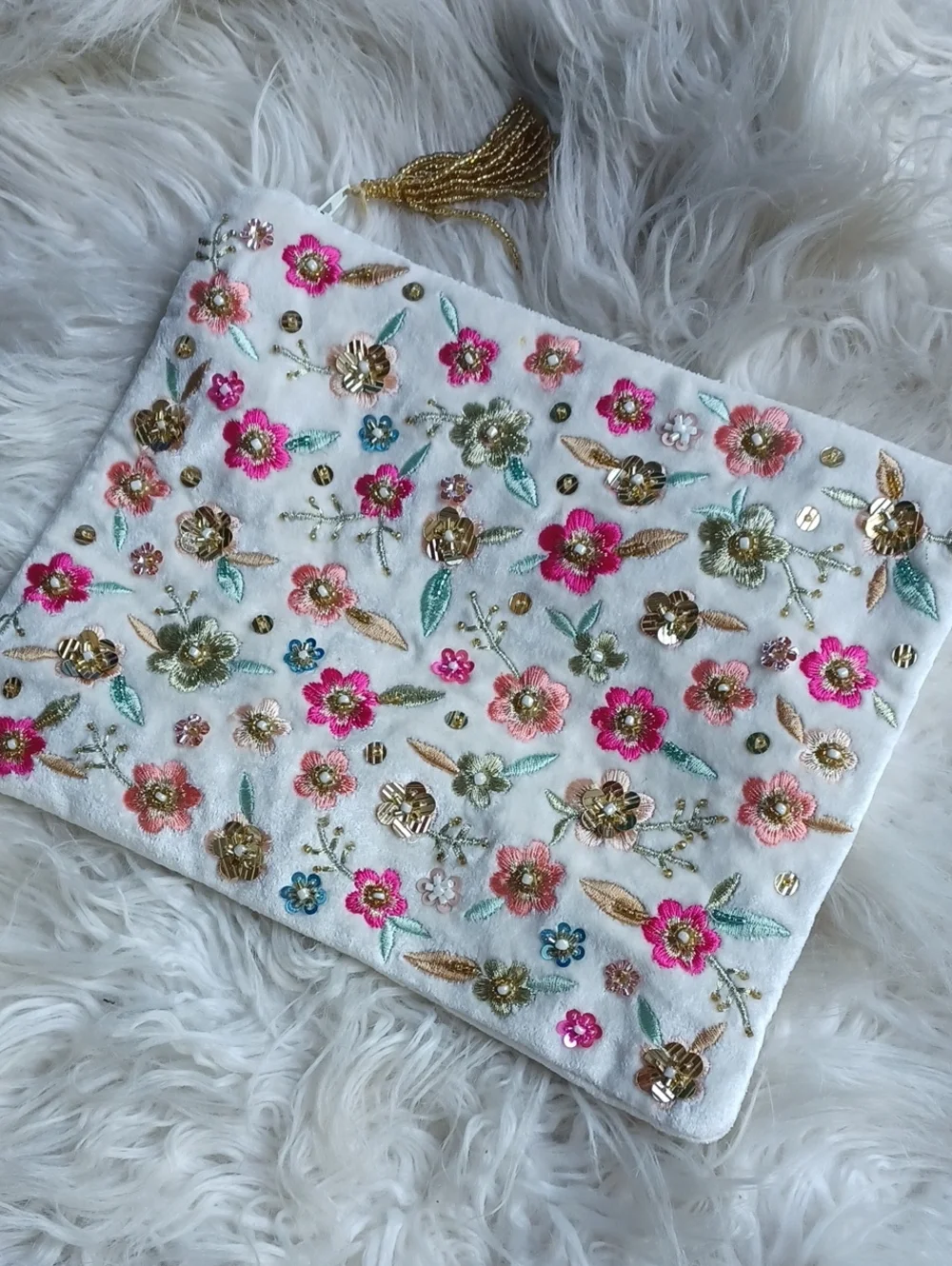 Gorgeous Embroidered Cosmetic Bag