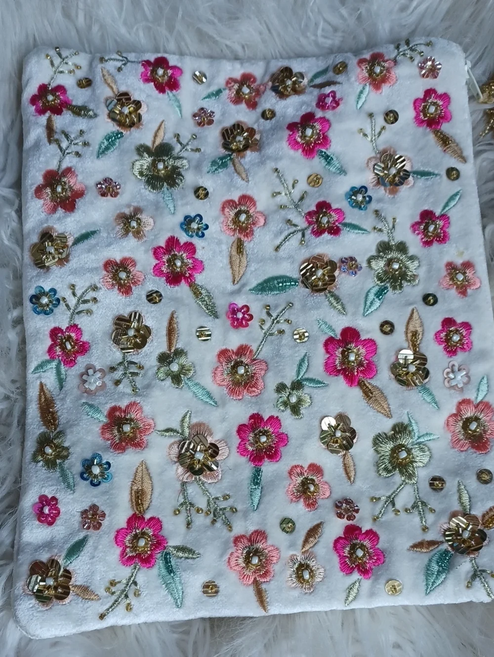 Gorgeous Embroidered Cosmetic Bag