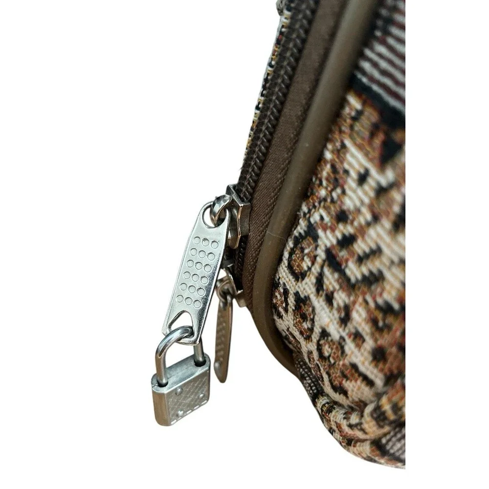 Bon Voyage Paris Travel Cosmetics Bag Animal Print Safari Tapestry