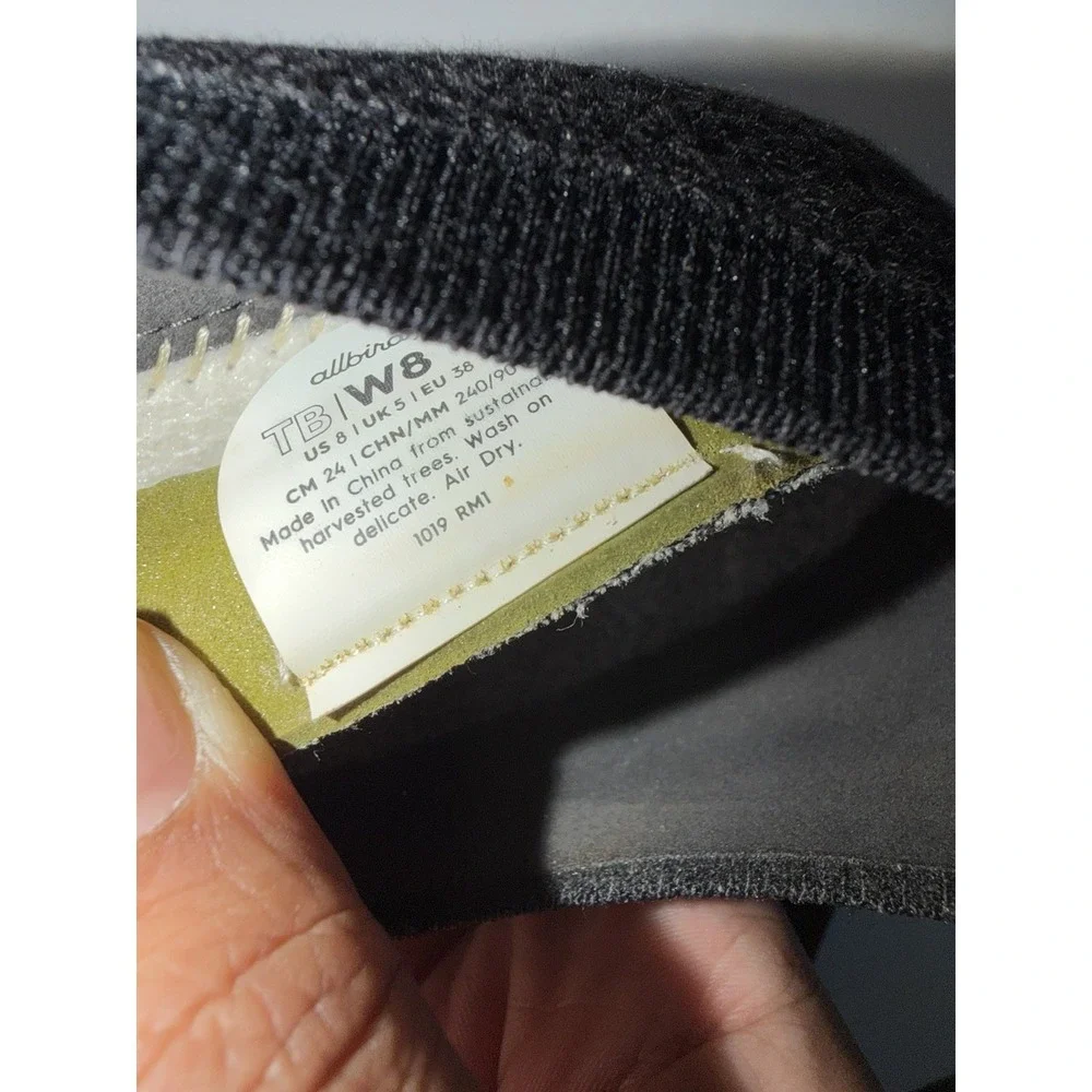Allbirds Women's Dark Gray Knit Slip-On Ballet Flats Lyocell Upper US 8 K