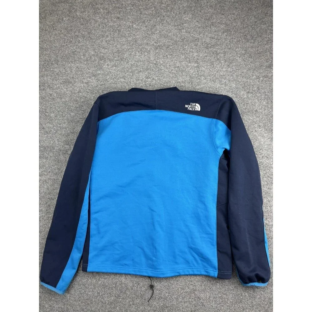 The‎ North Face Jacket Mens Large Blue Navy Full Zip Fleece Colorblock Pockets