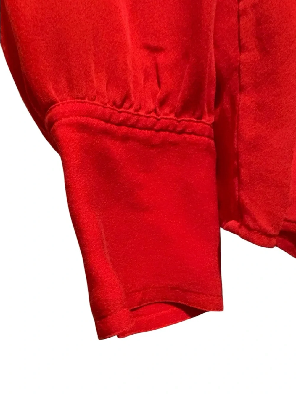J. Crew Blythe Top, Blouse.  Silk Georgette. Size 6. Red