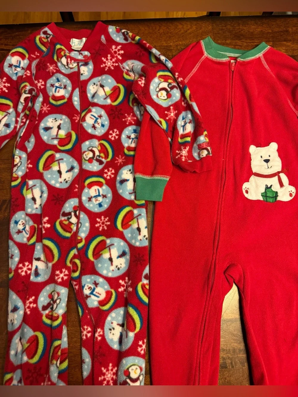 🎄 Christmas Fleece Sleeper Pajama Bundle 3T