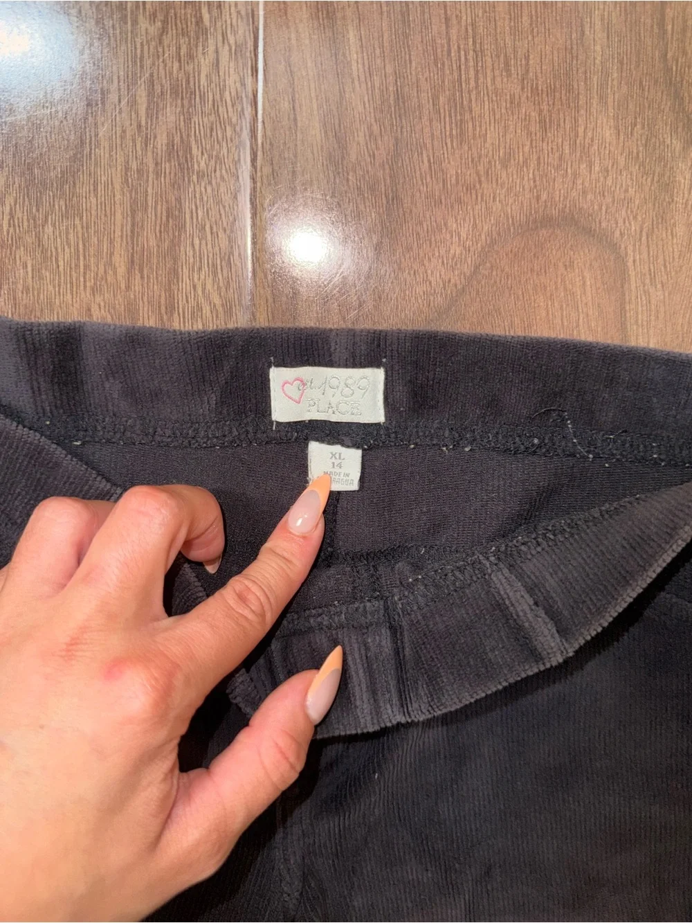 The Children's Place Brown Velvet Leggings