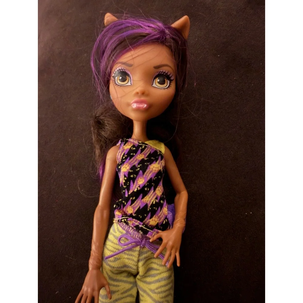 Monster High Clawdeen Wolf - Monster Family -  Doll‎ Purple Hair Pajamas Mattel
