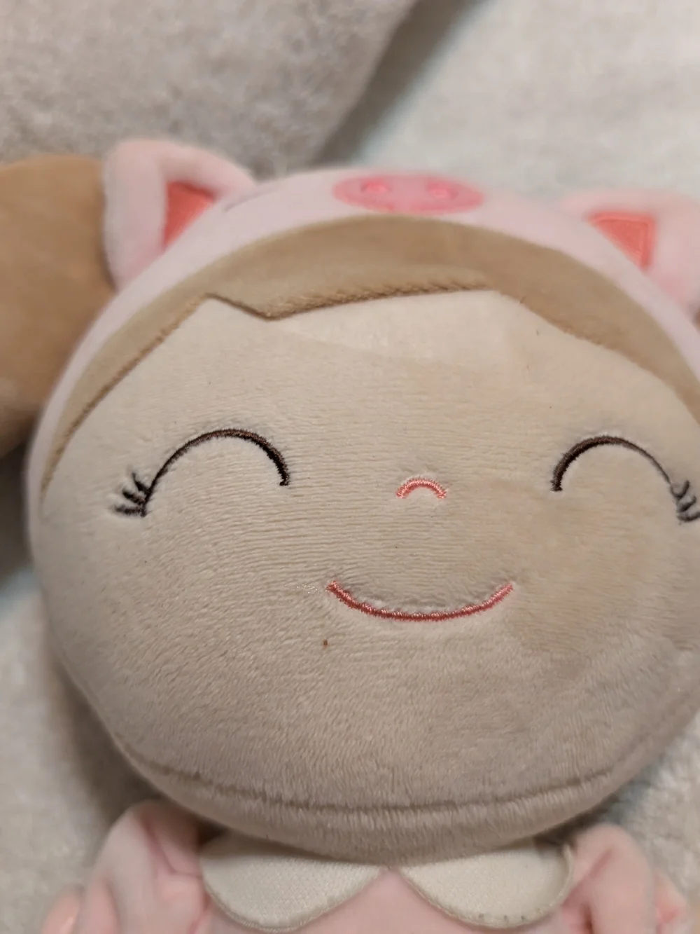 Gloveleya Plush Pink Pig Dress Doll - Soft Pink Beige