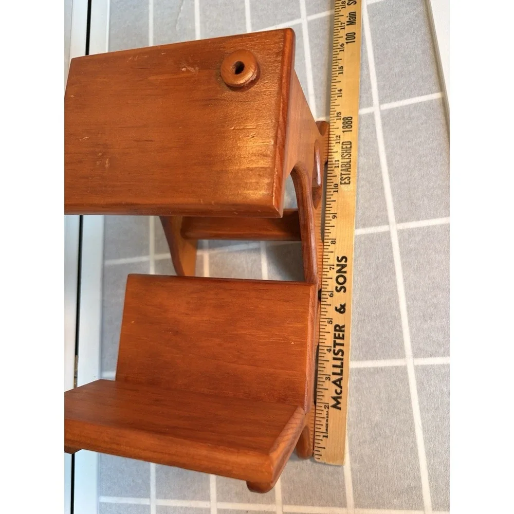 American Girl Doll/Babydoll Primitive School Desk Wooden Heart Cut Outs Handmade