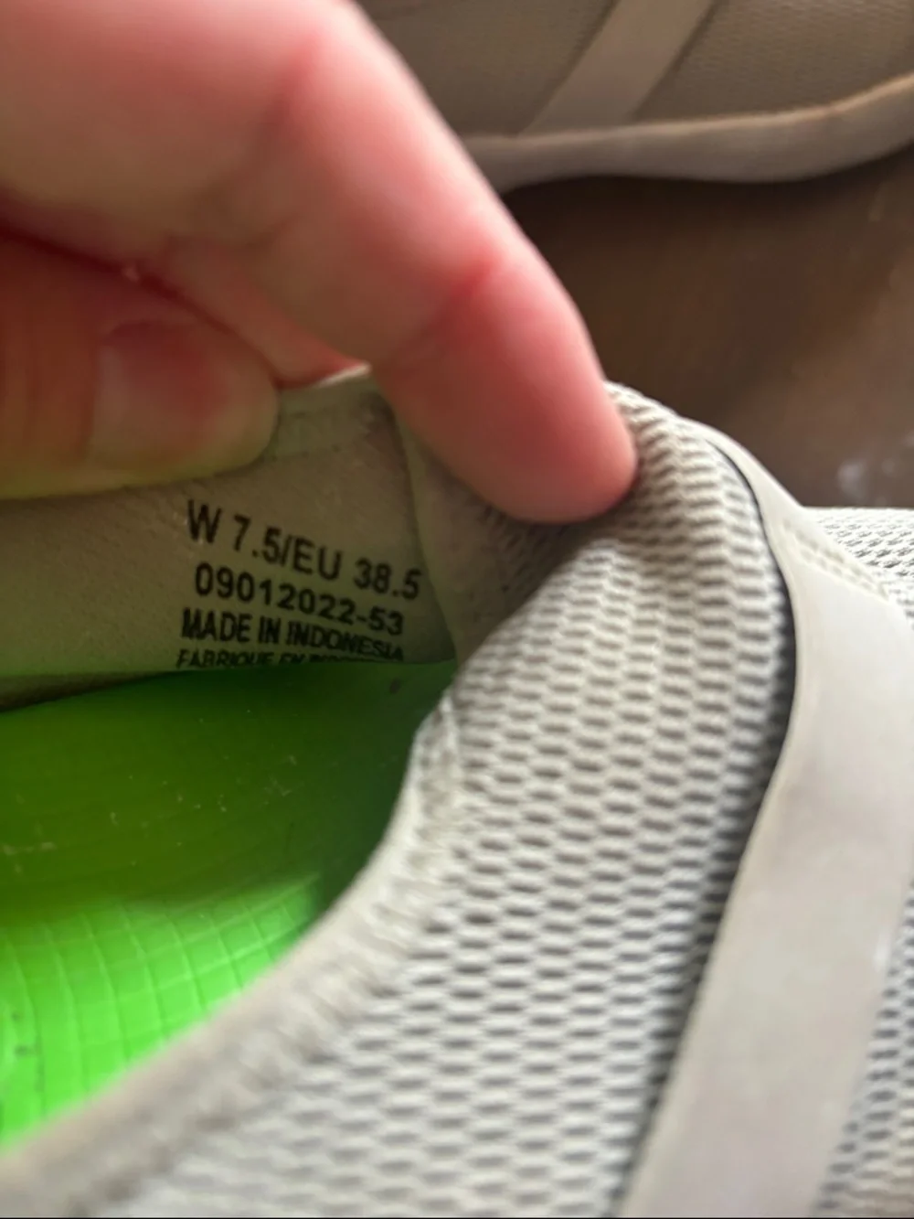 OOFOS Women's oomg eezz  recovery slide ons in Gray with Lime Accents