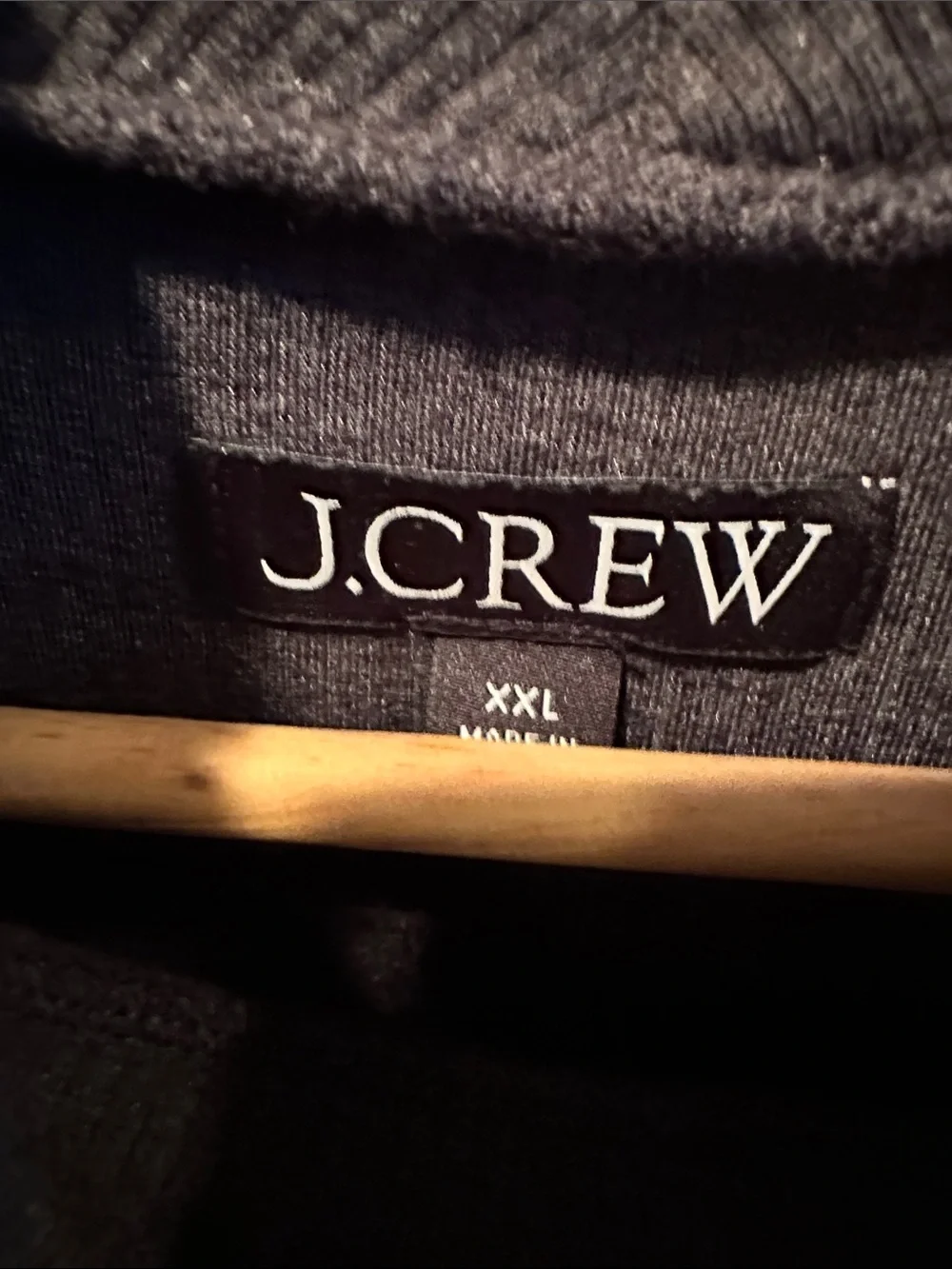 J. Crew Charcoal Ruffle Mock Neck Long Sleeve Top