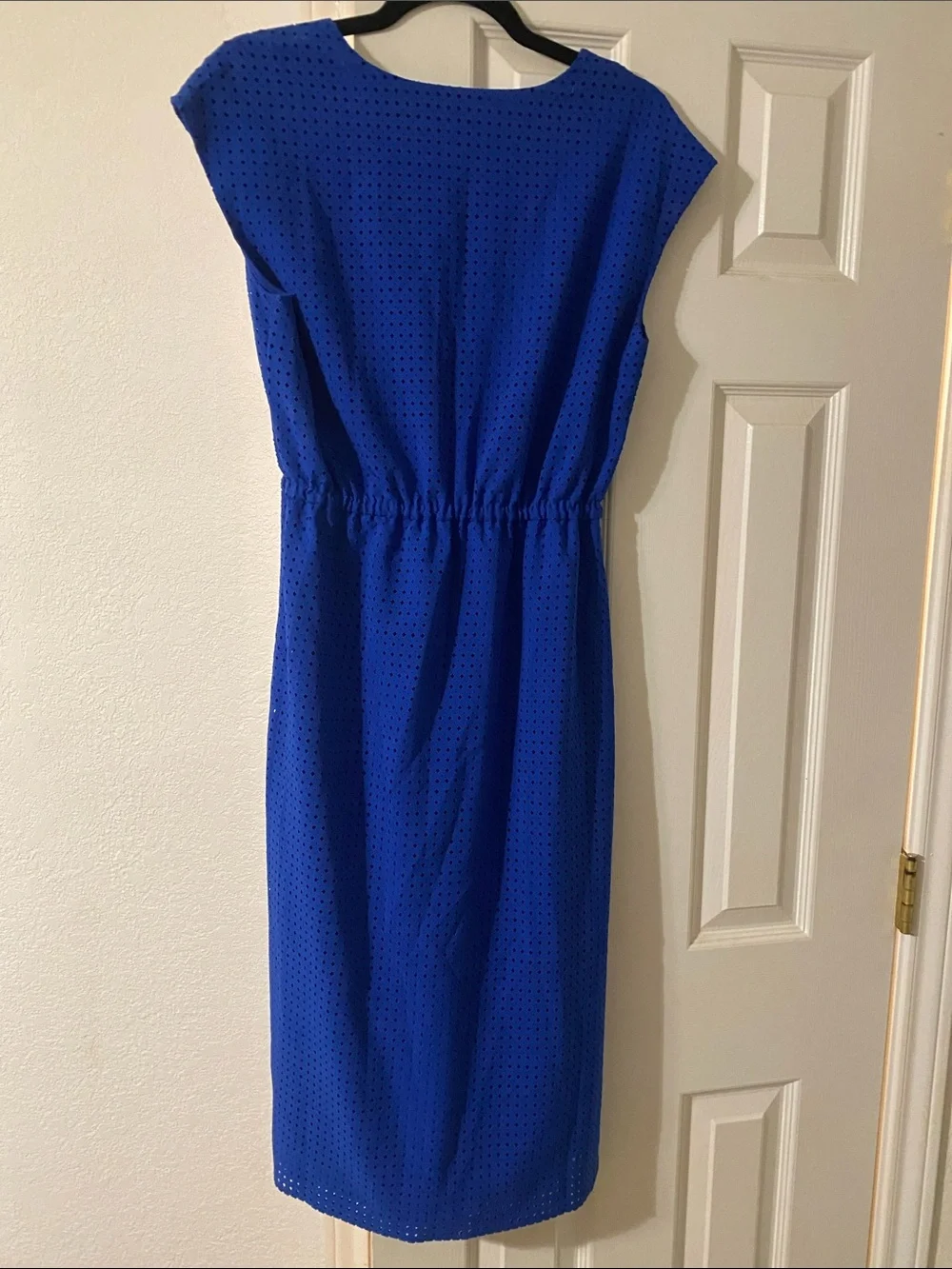 J. Crew Cobalt Blue V‑Neck Midi Dress