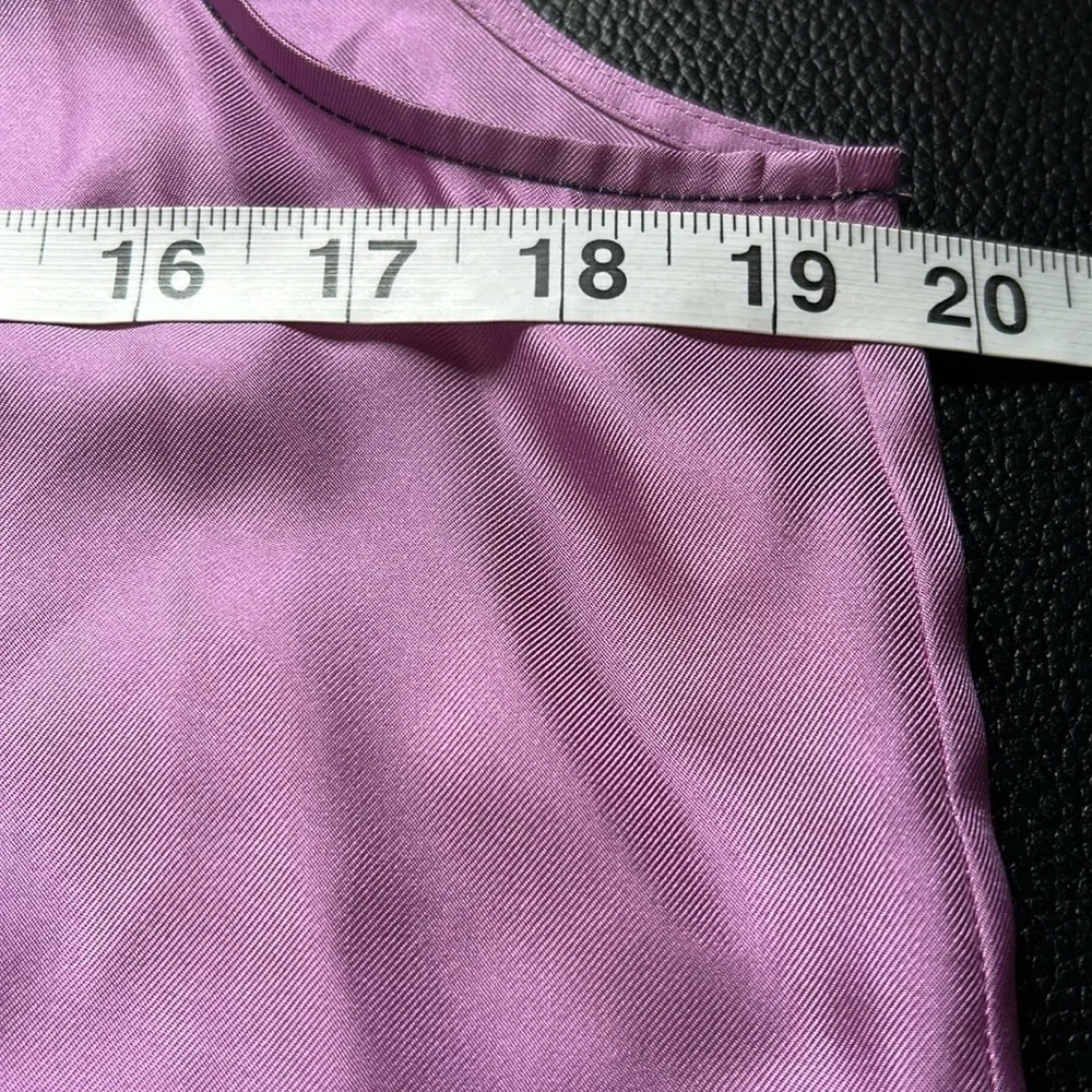 J Crew Collection silk twill top with fixed bow Purple Navy Blue Bow Sz S NEW