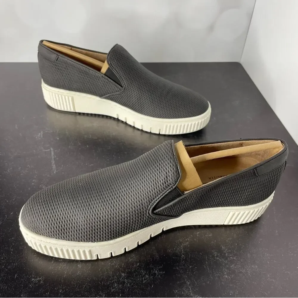 SOUL NATURALIZER Women’s Tia Slip-On Sneakers Black Faux Leather Sz 10