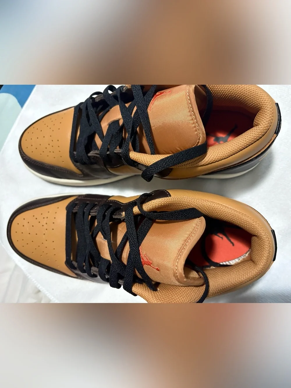 Nike Air Jordan 1 Low SE Flax Baroque Brown Mens Size 10 HQ3603-201