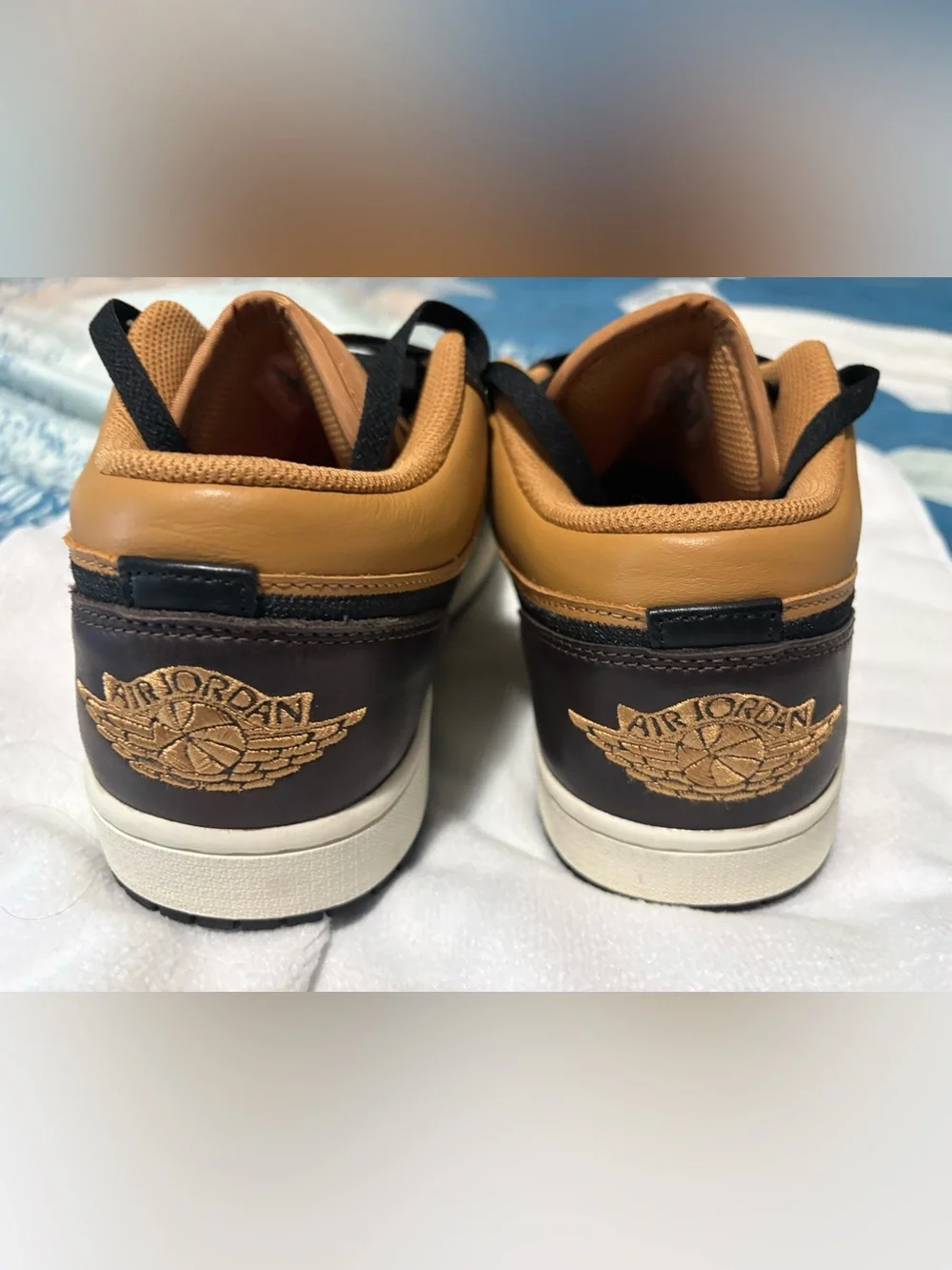 Nike Air Jordan 1 Low SE Flax Baroque Brown Mens Size 10 HQ3603-201