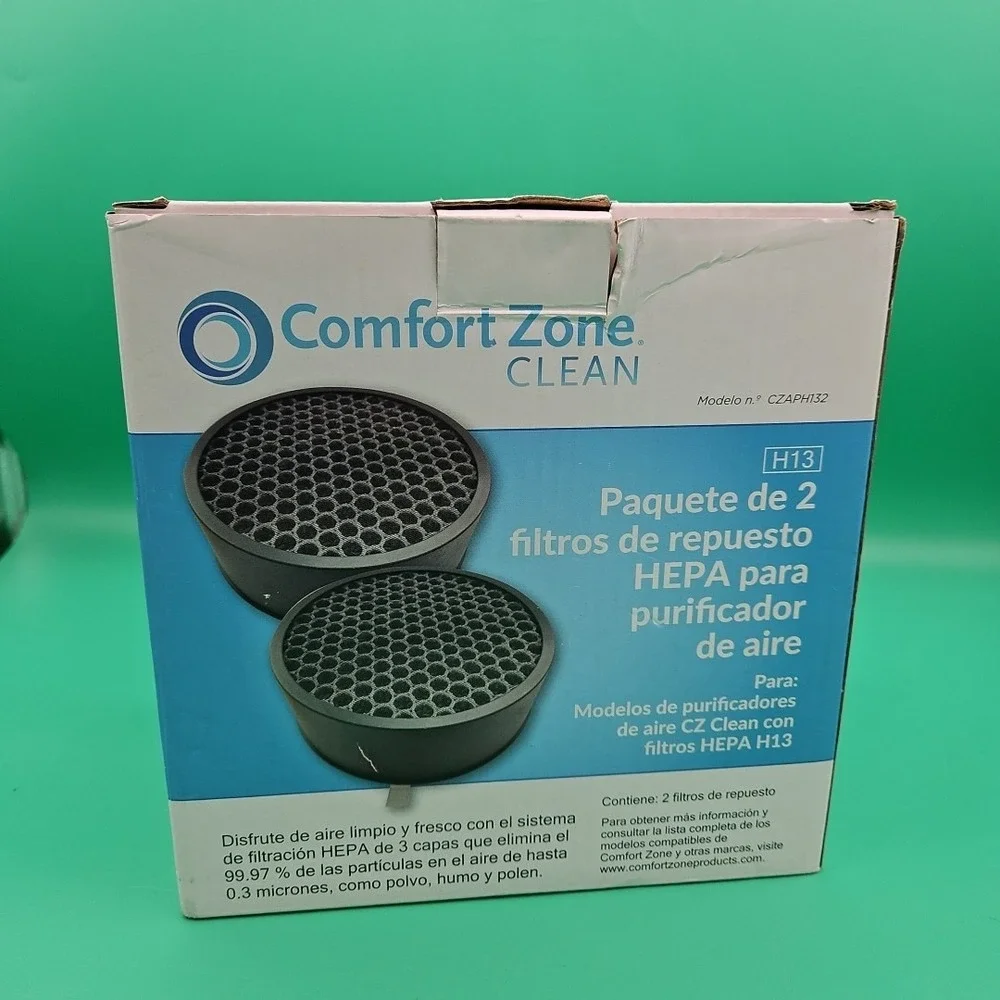 Comfort‎ Zone Clean - CZAPH132 Air Purifier HEPA Replacement Filter (2-Pack)