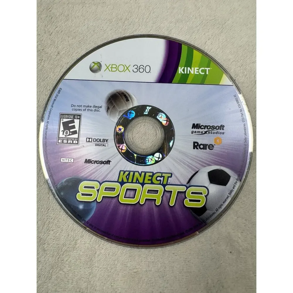 Kinect Sports Microsoft Xbox 360 2010 Disc Only Kinect Required Tested