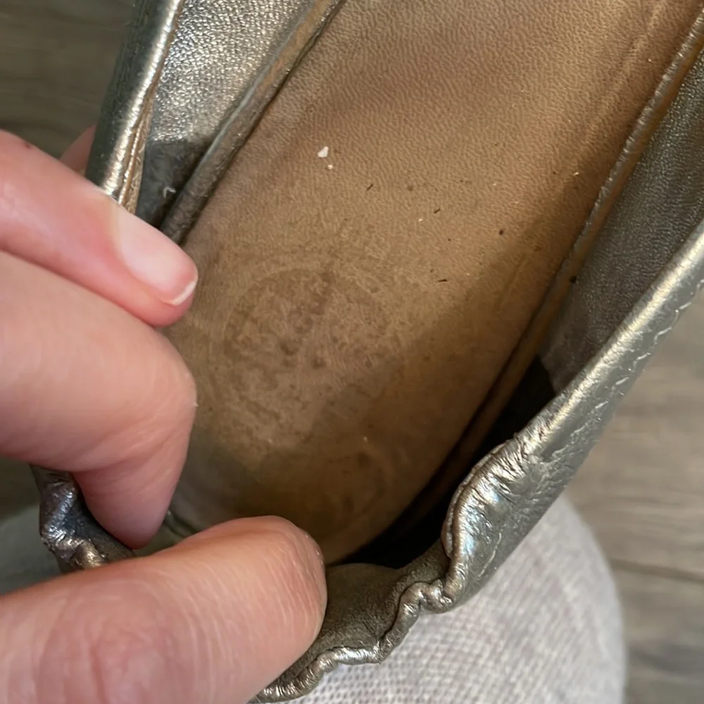 Tory Burch silver flats