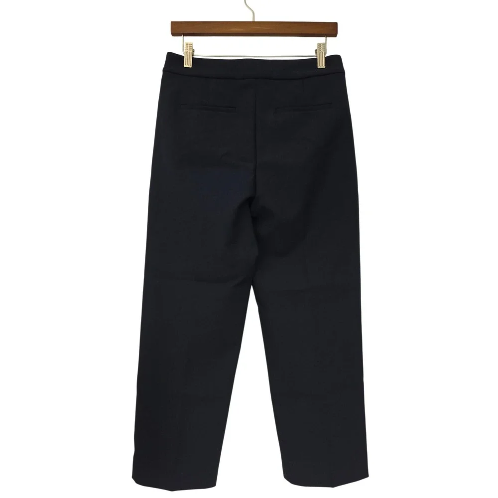 J. Crew Petite Kate Straight Leg Pant Four Season Stretch P8 Blue NWT $138 CC442