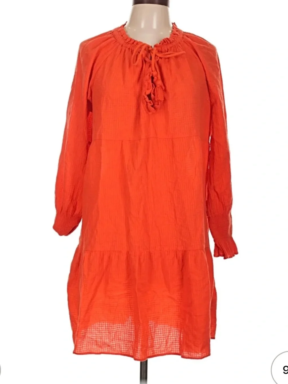J.Crew Raglan Crinkle Gauze Tunic Mini Dress Small