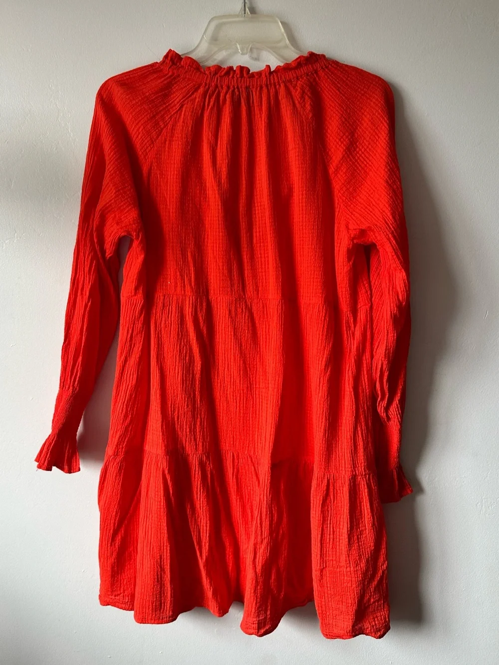 J.Crew Raglan Crinkle Gauze Tunic Mini Dress Small