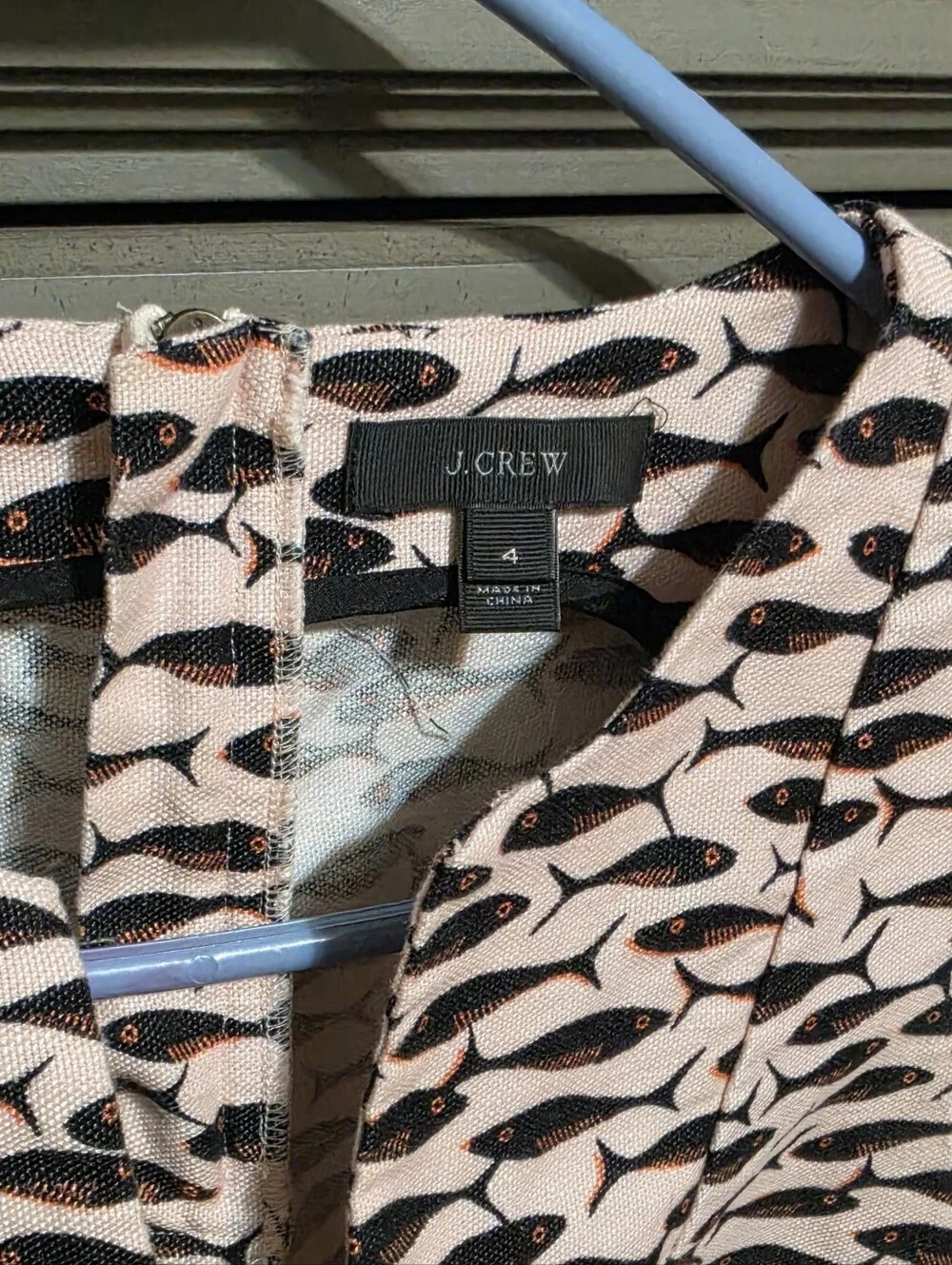 J. Crew Pink Sleeveless Printed Shell Top