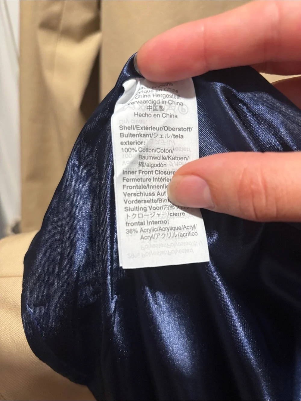 J CREW pleated trench coat plaid accent size medium