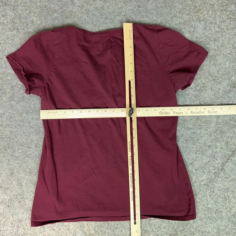 Minnesota Gophers Womens Shirt Large Nike Maroon Gold Short Sleeve Tee NCAA Top‎