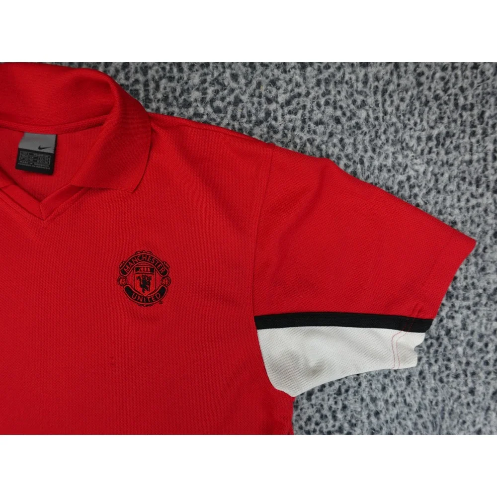 Nike Manchester United Polo‎ Mens Large Red Good Embroidered Crest S30711PKM