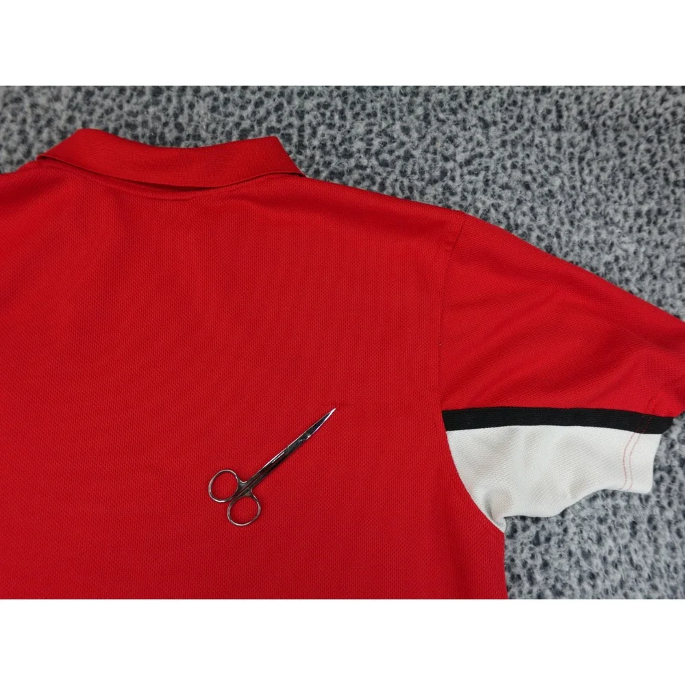 Nike Manchester United Polo‎ Mens Large Red Good Embroidered Crest S30711PKM