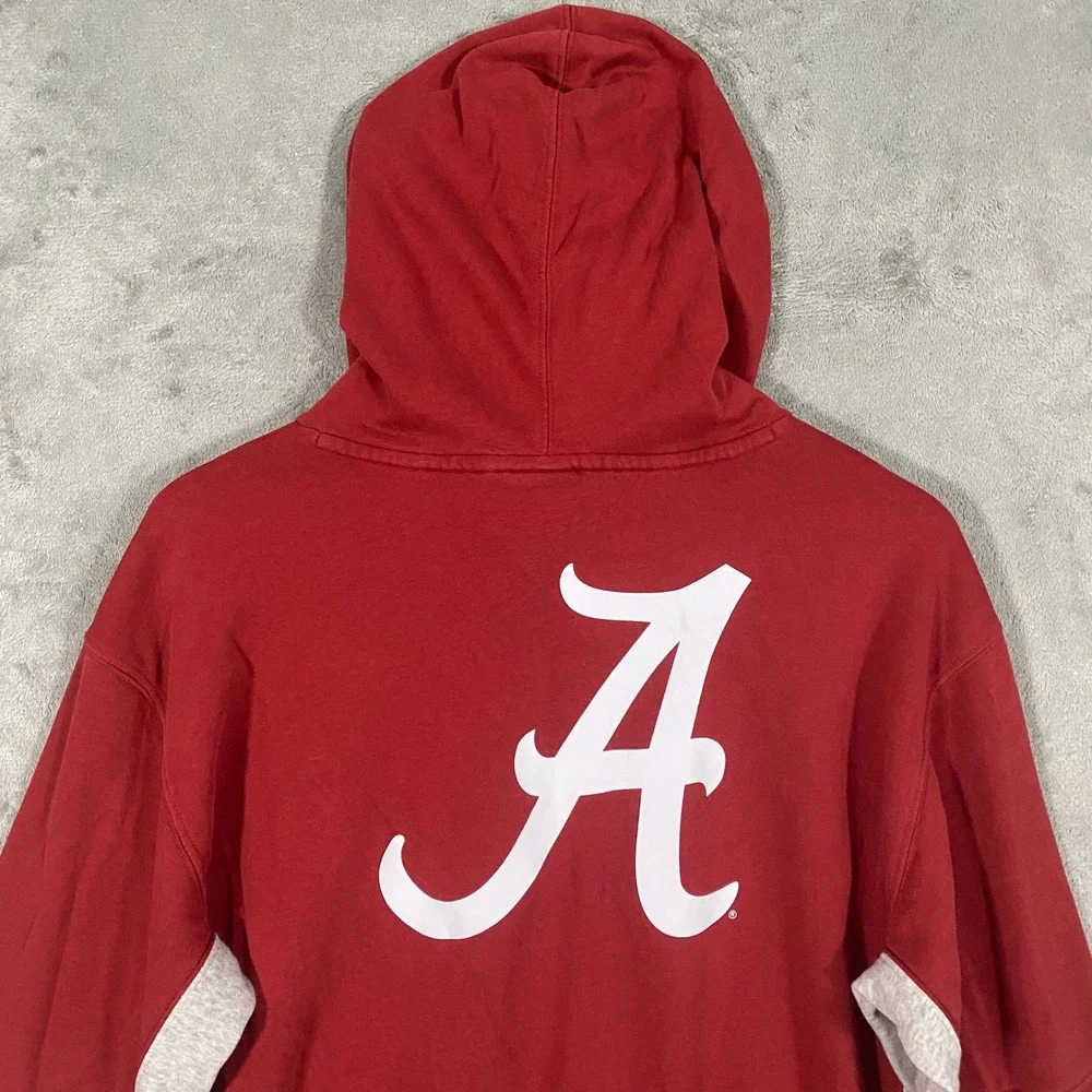 Nike Alabama Crimson Tide Hoodie Sz M Red NCAA Pullover Fan Gear Streetwear