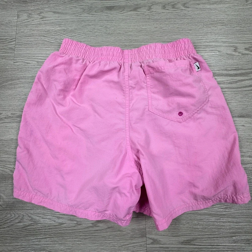 Nike Men's Swim Trunks Volley Shorts Pink Small Mesh Lined Board Shorts‎ 4 Inch