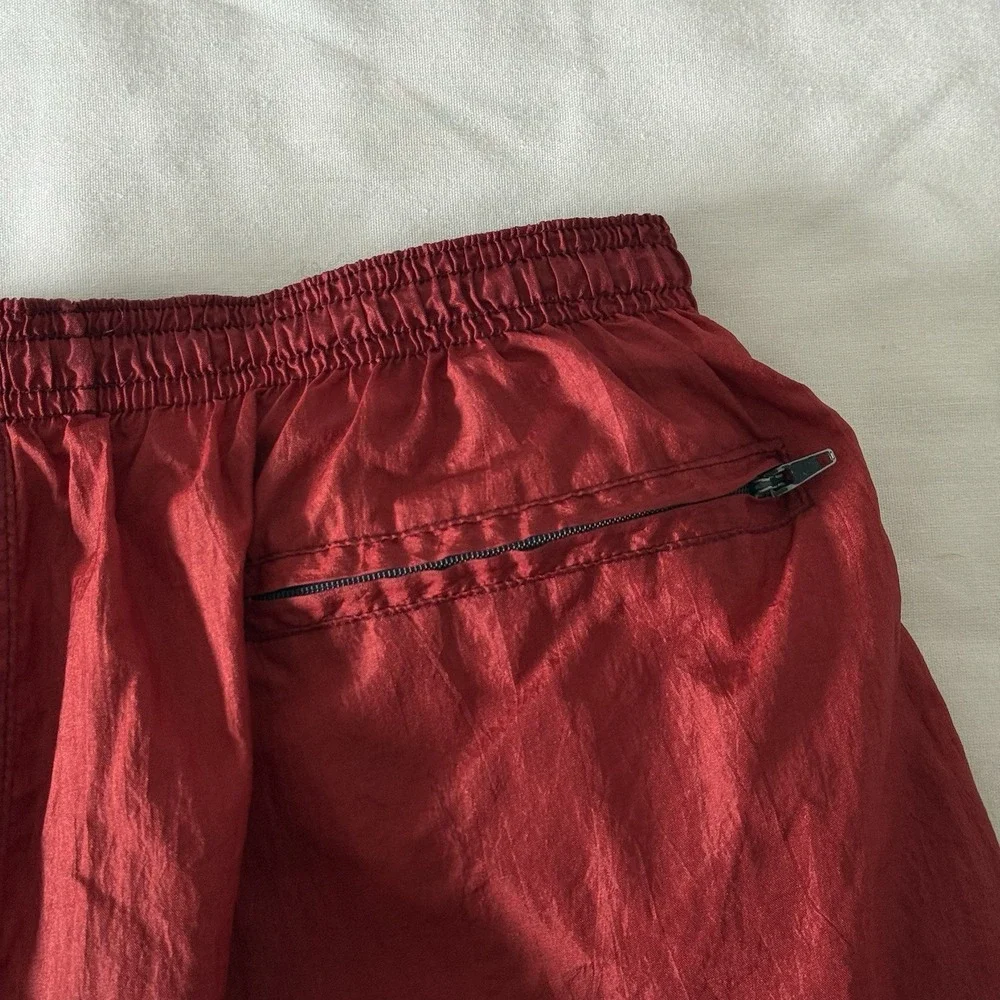 Vintage Champion Swim Trunks Mens Medium Red 90s Lined Surfing Beach Drawstring