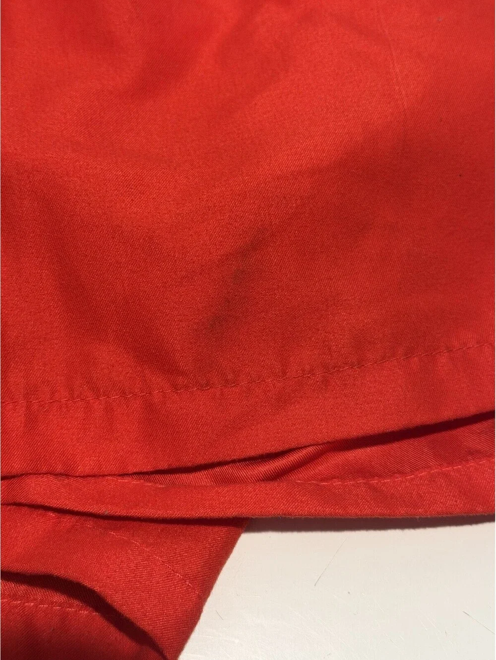 Mens Solid Swim Trunks Beach Shorts Size Medium Red