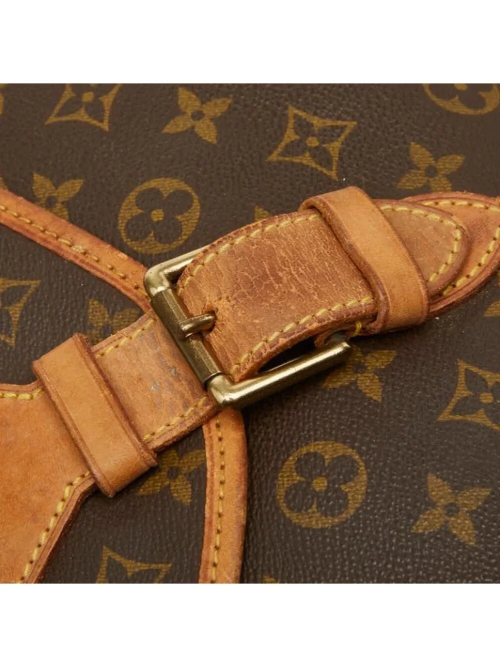 Louis Vuitton Monogram Beverly Business Shoulder Bag Brown Leather