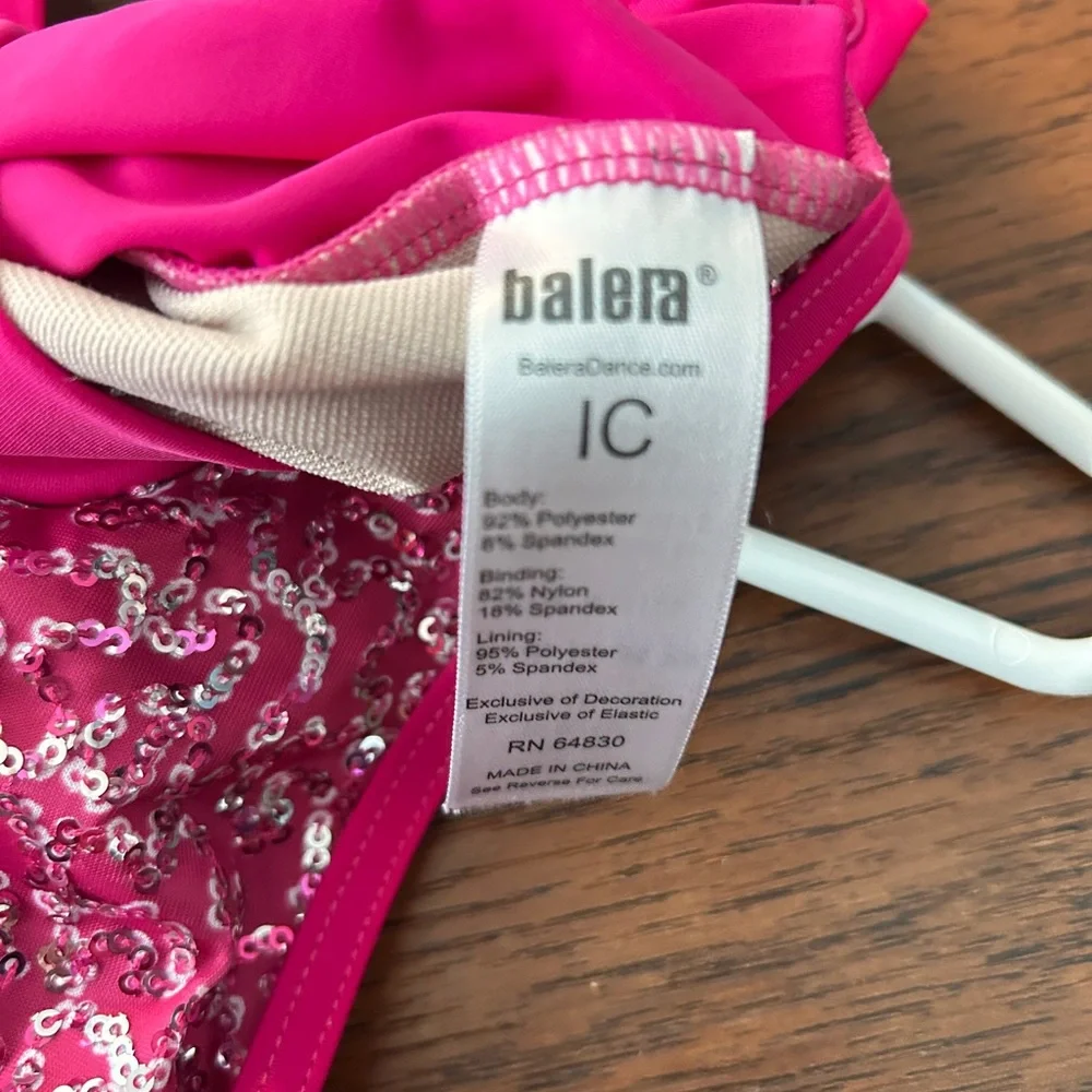 Balera Pink and Gray Sequined Costume