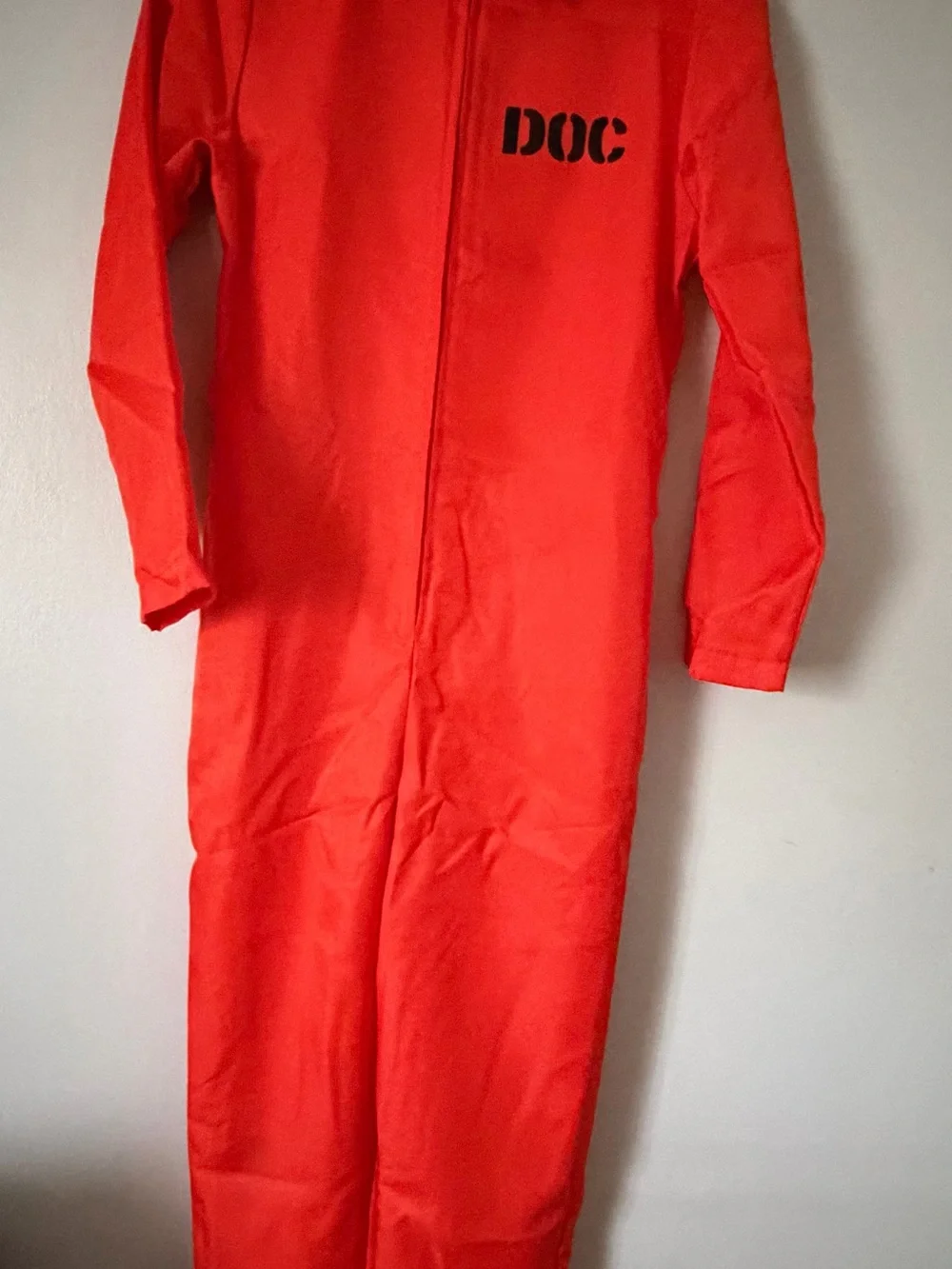 Spirit Kids Orange 'DOC' Convict Jumpsuit Costume
