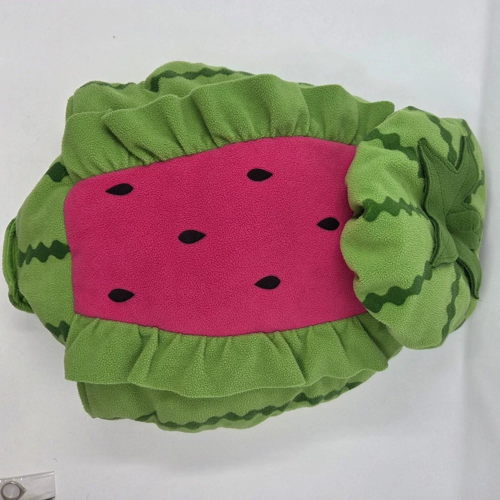Baby Watermelon Costume 12-18 Months Plush Stuffed Bodysuit Hat Halloween Fruit