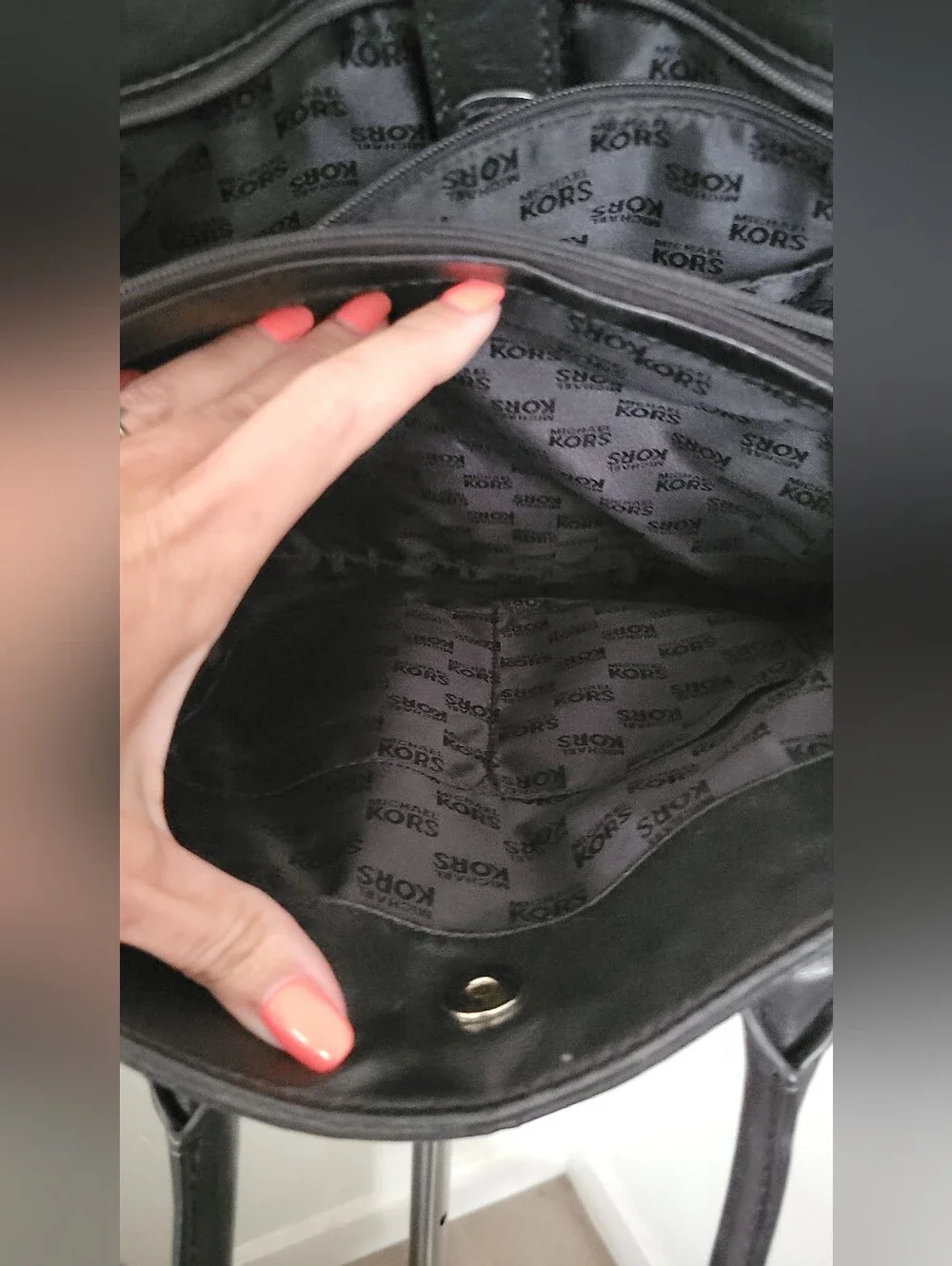 Michael Kors Black Quilted Leather Tote