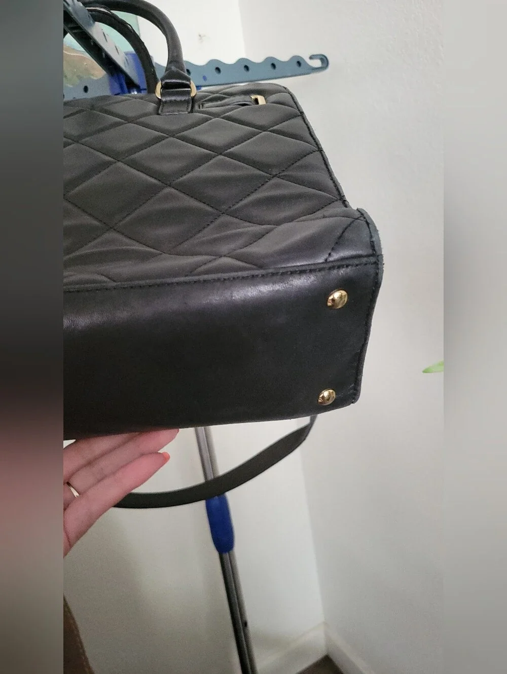 Michael Kors Black Quilted Leather Tote